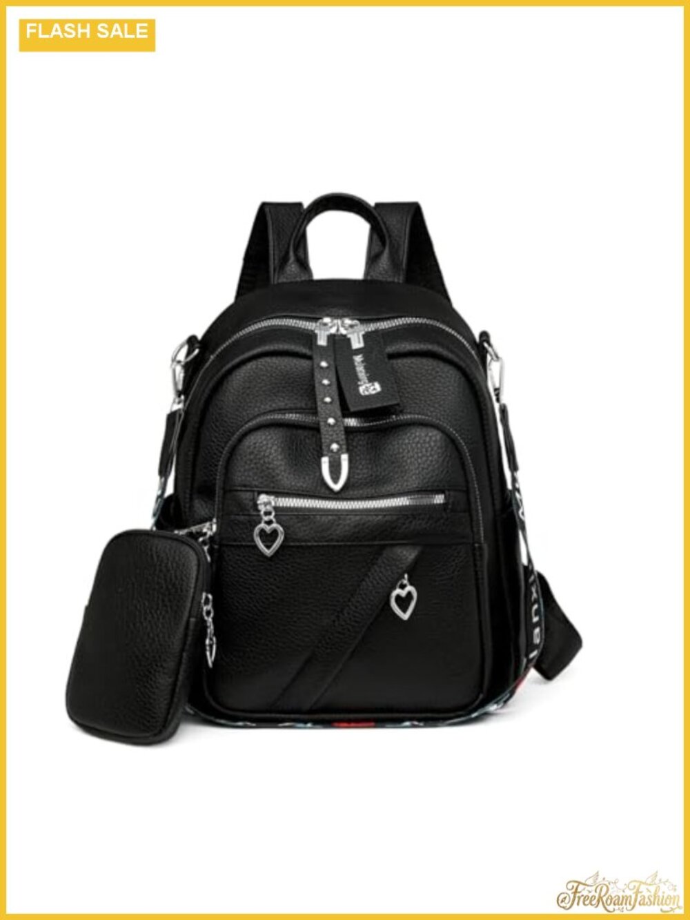 Convertible Vegan Leather Small Backpack Purse for Women